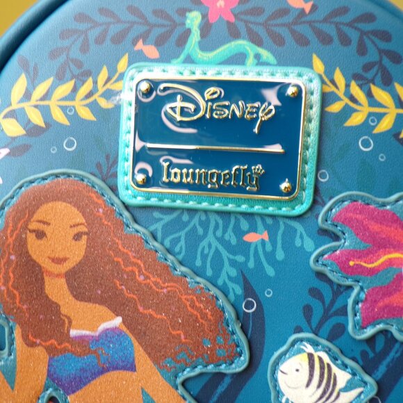 Loungefly Disney Little Mermaid Live Action Mini Backpack - Picture 3 of 12